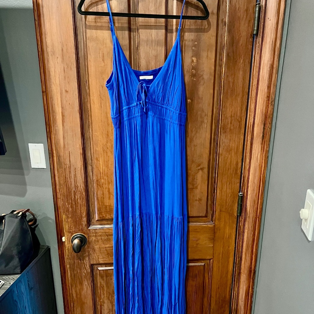 Z supply bright blue maxi dress